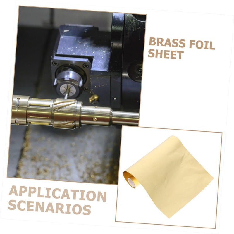 ورقة رقائق النحاس الأصفر عالية الصلابة للمشاريع الكهربائية والحرف اليدوية DIY بسمك 0.1 مم - Image 4