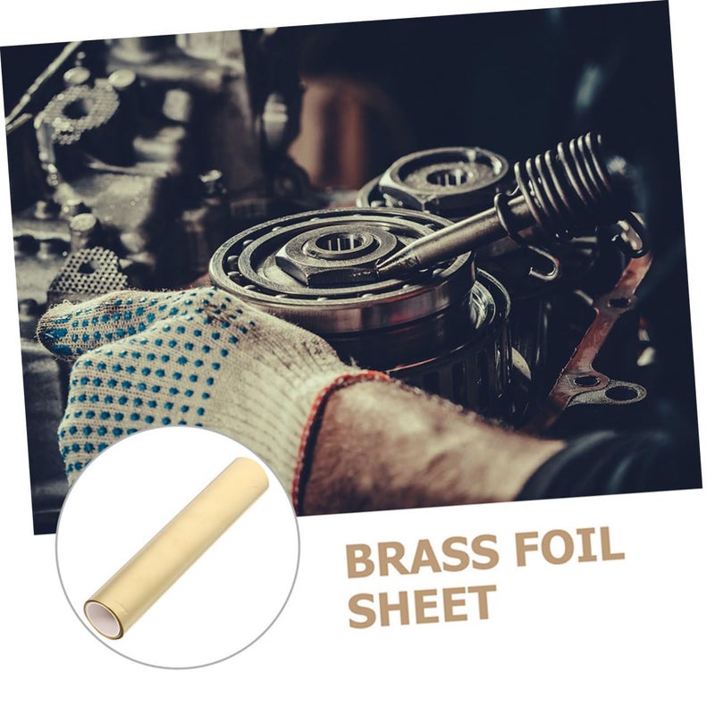 ورقة رقائق النحاس الأصفر عالية الصلابة للمشاريع الكهربائية والحرف اليدوية DIY بسمك 0.1 مم - Image 5