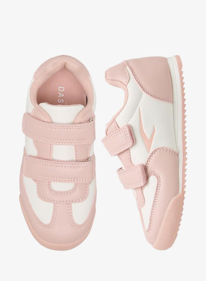 Dash Girls Hook & Loop Ankle School Sneakers - Image 1