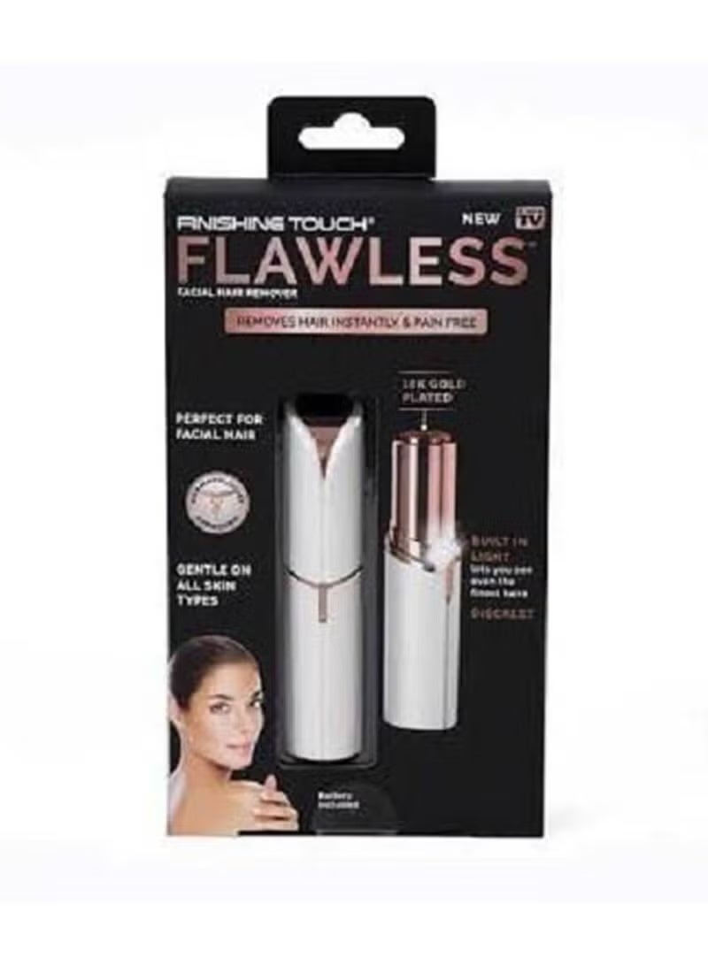 Flawless Facial Hair Remover White/Gold - Image 1