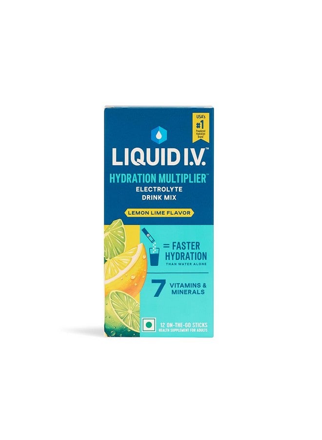 Liquid I.V. Hydration Multiplier - Lemon Lime | Electrolyte Powder Drink Mix 16g | Pack of 12 - Image 1