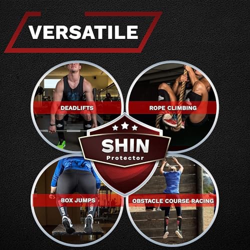 Bear Grips Deadlift Shin Guards - Gym Equipment Rope Climbing Shin Guard for Men and Women - Injury Prevention Calf Support Shin Guard Sleeves for Ultimate Shin Protection (Black, Small) - Image 4