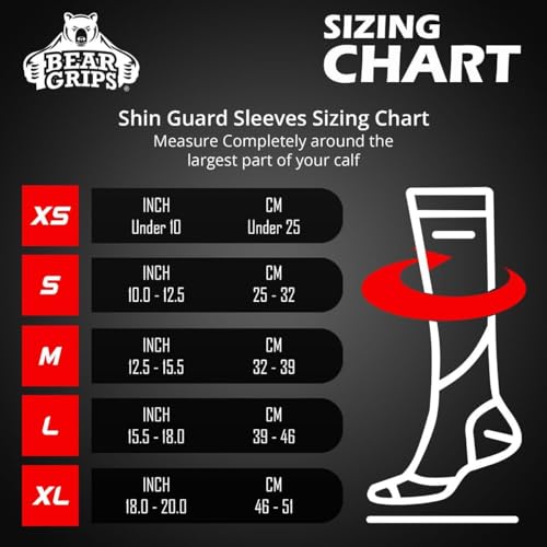 Bear Grips Deadlift Shin Guards - Gym Equipment Rope Climbing Shin Guard for Men and Women - Injury Prevention Calf Support Shin Guard Sleeves for Ultimate Shin Protection (Black, Small) - Image 3