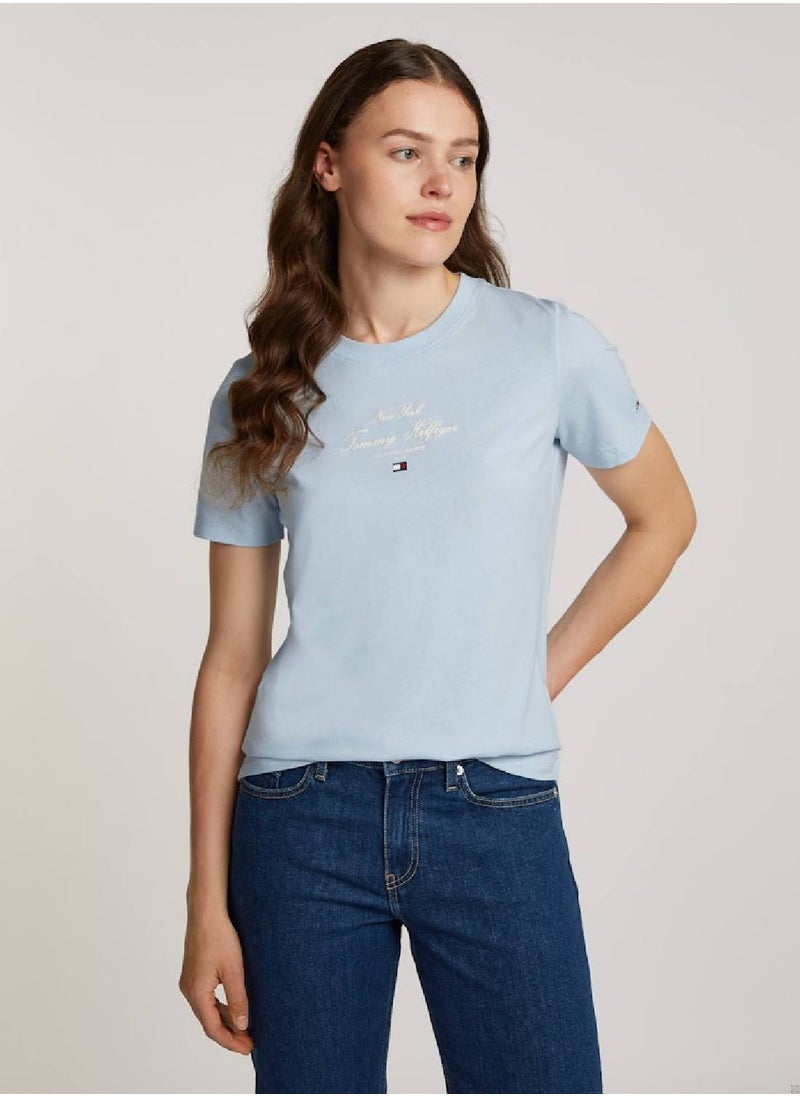 Women's Regular T-shirt - Cotton, Blue - pzsku/ZBBF6A8A1E7EA61798D05Z/45/_/1733989117/601c57e1-0fbf-420f-8305-8b86808d4d53