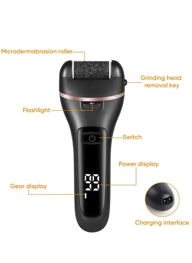 Prime by javaudan Electric Callus Remover for Feet with Rechargeable Waterproof 22 in 1 Professional Pedicure Kit Foot Care Tools Wet & Dry Foot File For Dead Skin&Cracked Heel or Rough Hand With 3 Roller Heads 2 Speed  - Image 4