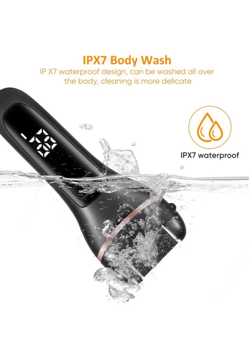 Prime by javaudan Electric Callus Remover for Feet with Rechargeable Waterproof 22 in 1 Professional Pedicure Kit Foot Care Tools Wet & Dry Foot File For Dead Skin&Cracked Heel or Rough Hand With 3 Roller Heads 2 Speed  - Image 5