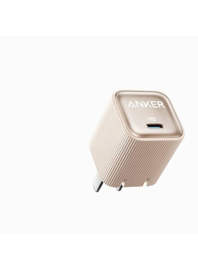 ANKER A2339 Nano Charger 35W GaN USB C PD Fast Charging Compact Adaptor IQ Smart Safe Travel Power Plug - Gold - Image 1