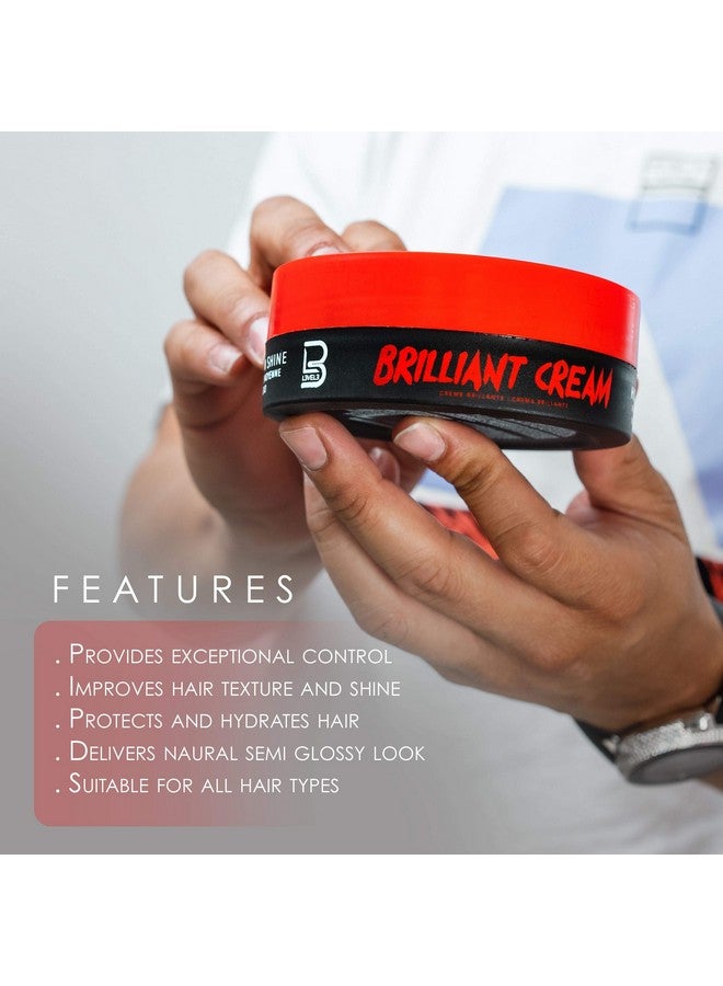 L3 Level 3 Brilliant Cream Improves Hair Texture And Shine Delivers A Natural Hair Style Look Hydrates Your Hair - Image 3