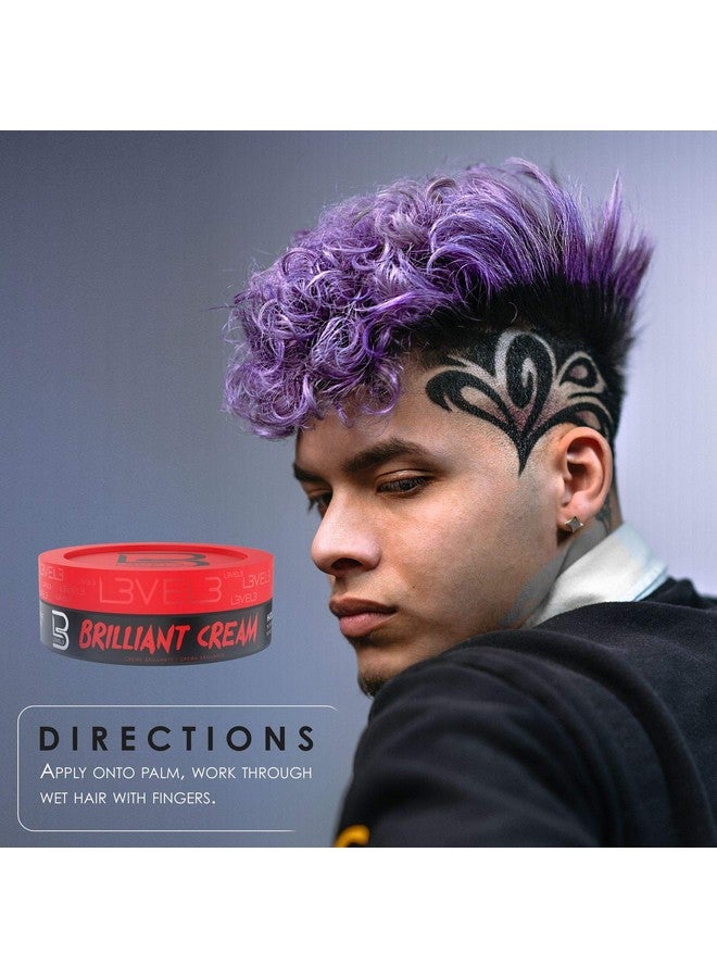 L3 Level 3 Brilliant Cream Improves Hair Texture And Shine Delivers A Natural Hair Style Look Hydrates Your Hair - Image 5