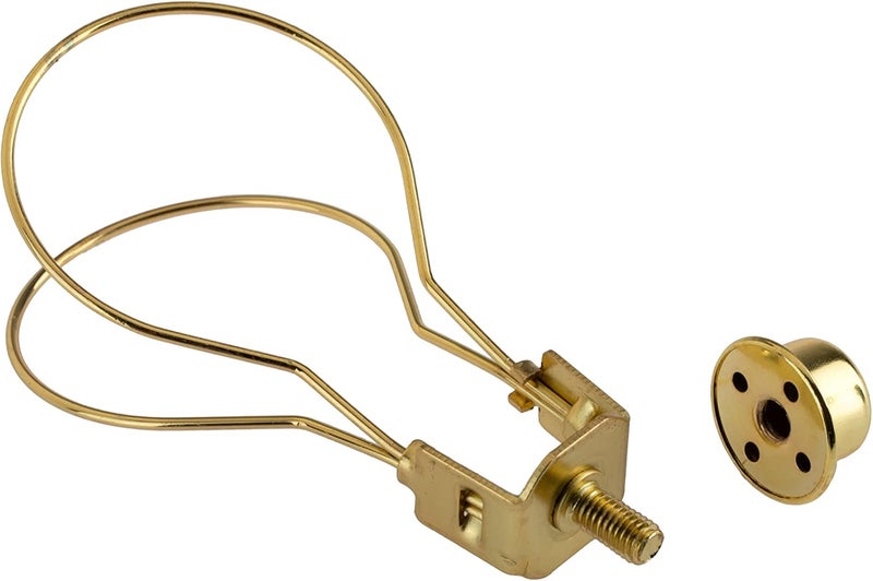 Creative Hobbies محول مشبك لمبة مع ظل مع قمة تثبيت، لون ذهبي - لا حاجة للهرم | 4 عبوات - Image 3