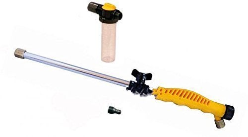 GION Gions High Pressure Water Foam Spray Cannon Car Wash Snow Foam Water Gun High Pressure Water Jet Gun Ideal for Cleaning The Car Patio Windows Garden Furniture etc 