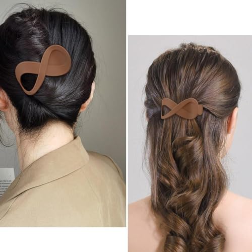 WHISKET - Big Hair Claw Clips for Women, Rectangle Clips, Accessories Small Claw Clips for Thin, Matte Claw Clips, Hair Clips for Women & Girls [PACK OF 4] (Juda Claw Clips) - Image 3
