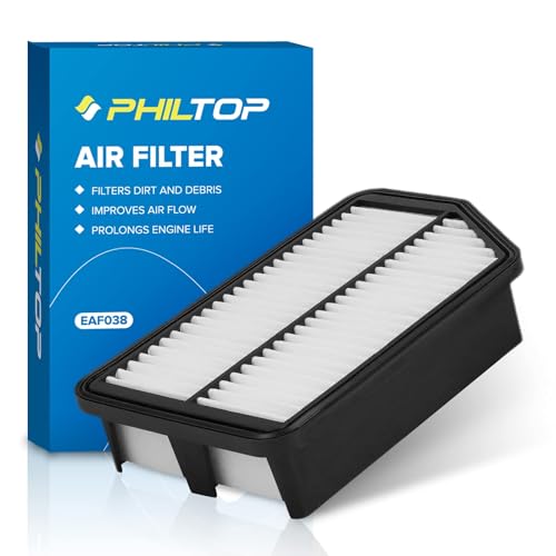 PHILTOP Engine Air Filter CA11053A Replacement for Hyundai Elantra, Elantra GT, Tucson & Kia Forte, Forte5, Sportage, 2010-2018, 1.8L 2.0L 2.4L, Rigid Panel - Image 1