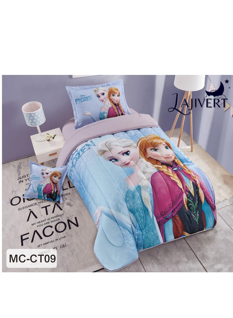 LAJIVERT Comforter set for children's summer bed, heavy filling, excellent soft texture, 4 pieces