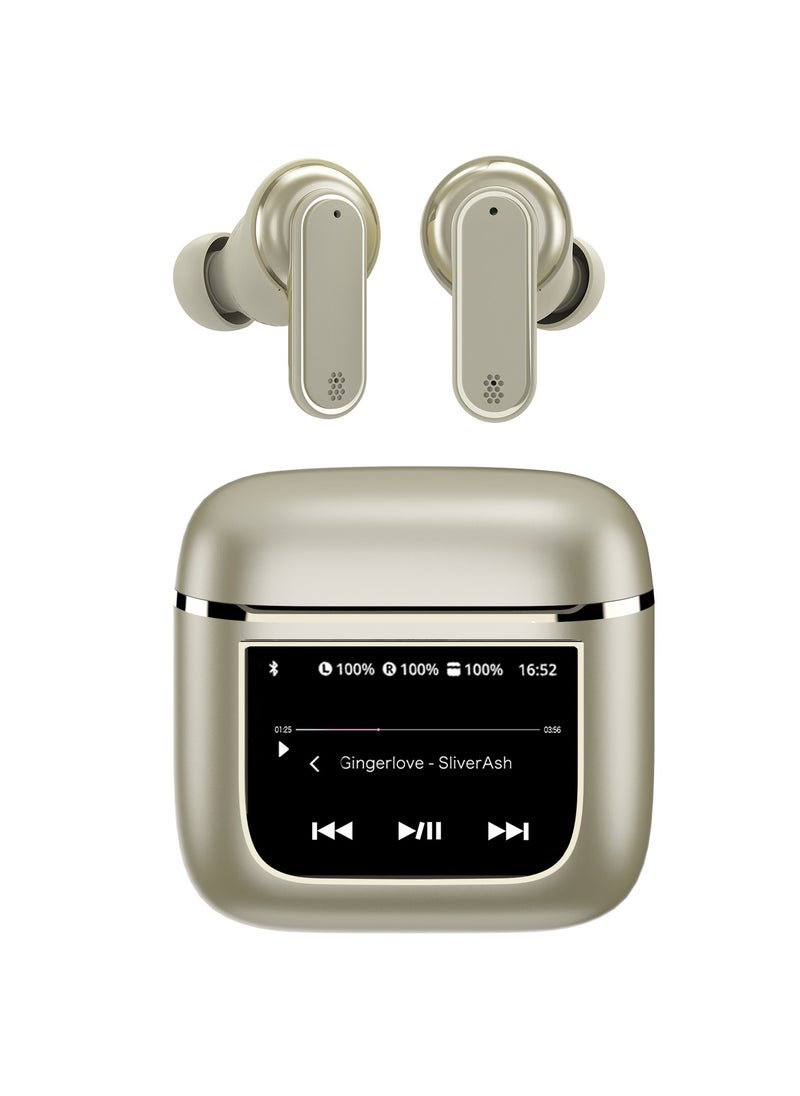 Generic - V8 LCD Full Color Touch Screen Bluetooth Headset ANC Active Noise Cancellation Smart Screen Bluetooth Headset - Image 1