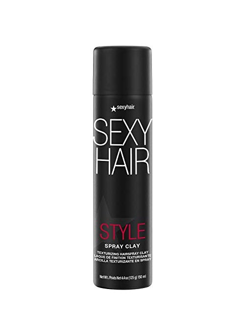 Sexy Hair SexyHair Style Spray Clay Texturizing Hairspray Clay, 4.4 Oz | All Over Texture | Matte Finish | All Hair Types 