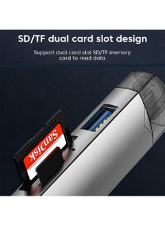 Rock Pow SD Card Reader USB C 6 in 1 OTG Memory Adapter Connector USB 3.0 USB C Micro USB Supports SD/MicroSD/SDXC/SDHC/MMC/RS-MMC/UHS-I Compatible with MacBook iPad Pro Android Phone PC Laptop etc  - Image 5