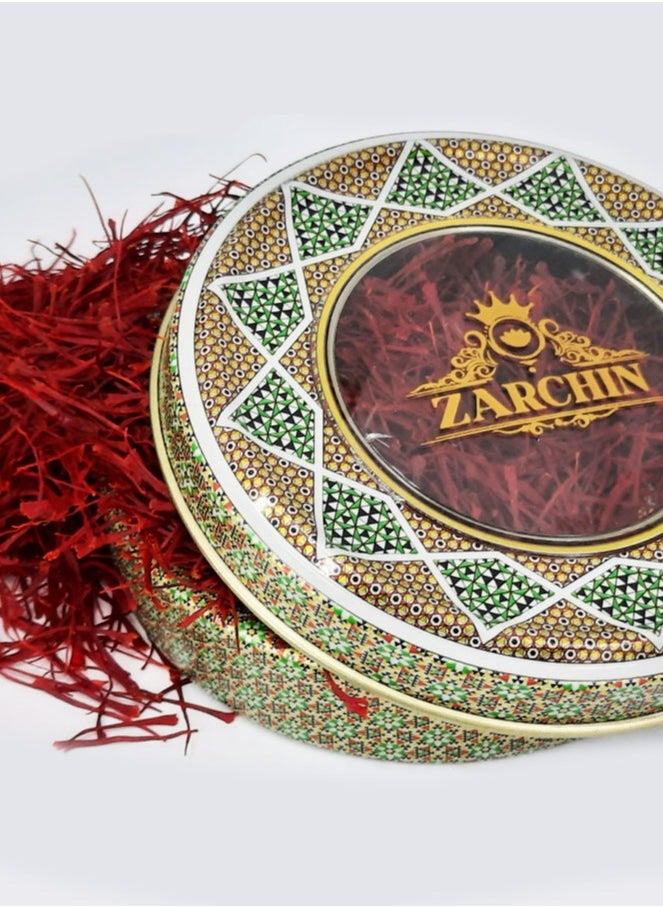 ZARCHIN Z31/Wooden Box with Tin Container , 11x11x3 cm , 3gm Super Negin Saffron  - Image 3