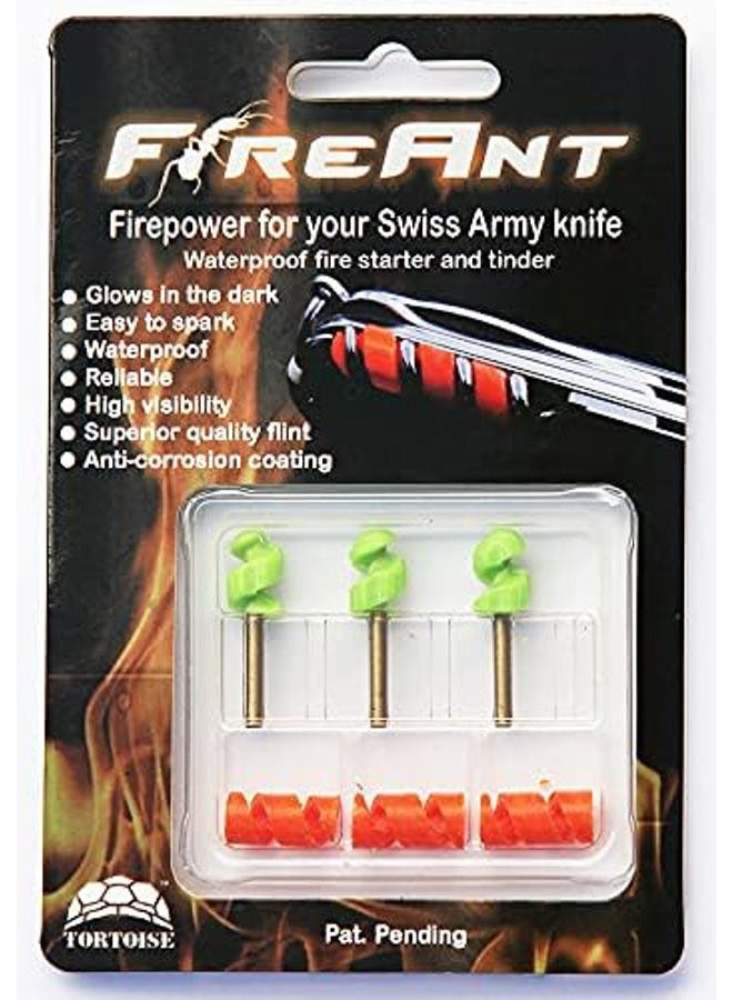 Tortoise Gear FireAnt 3 Pack - Fire Starter and Tinder System for Swiss Army Victorinox Knives - Image 2