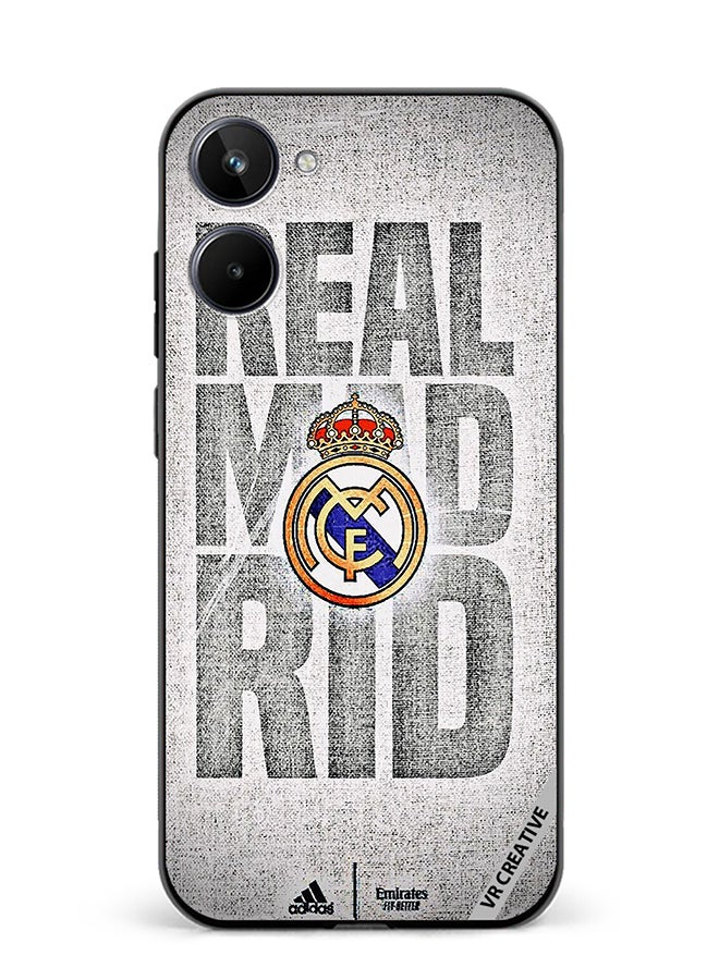 VR CREATIVE Protective Case Cover For Realme 10 Real Madrid Logo Design Multicolour - Image 1