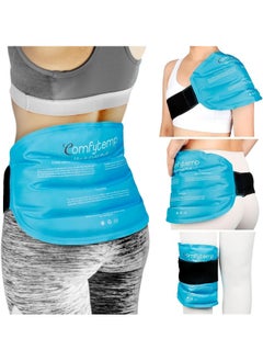 Comfytemp Comfytemp Large Ice Pack for Back Pain Relief, Reusable Gel Back Ice Pack Wrap for Lower Back Pain, Sciatica Pain Relief, Cold Compress for Lumbar Back Injuries, Sciatic Nerve, Coccyx, Herniated Disc  - Image 1