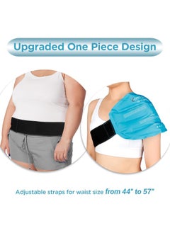 Comfytemp Comfytemp Large Ice Pack for Back Pain Relief, Reusable Gel Back Ice Pack Wrap for Lower Back Pain, Sciatica Pain Relief, Cold Compress for Lumbar Back Injuries, Sciatic Nerve, Coccyx, Herniated Disc  - Image 3