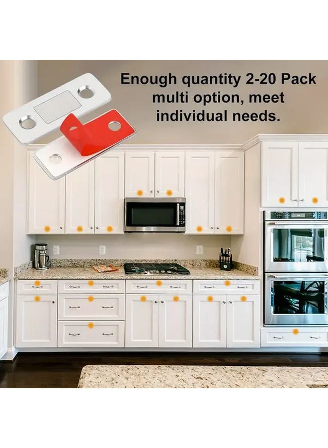 Jiayi Magnetic Catch Cabinet Locks 4pcs Set Easy Installation For Kitchen And Closet - Image 5