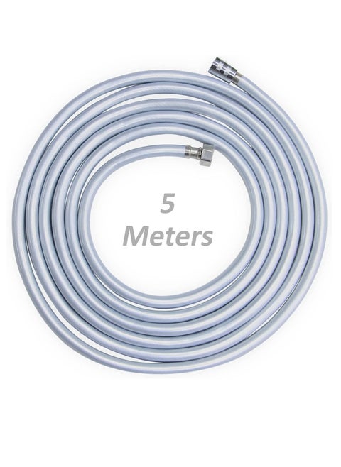 Shower Hose Pipe 5M PVC Flex Anti Twist Heat Resistance Universal Replacement Kink and Leak Proof (5 Meter)