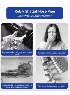 Rubik Shower Hose Pipe 5M PVC Flex Anti Twist Heat Resistance Universal Replacement Kink and Leak Proof (5 Meter)  - Image 5