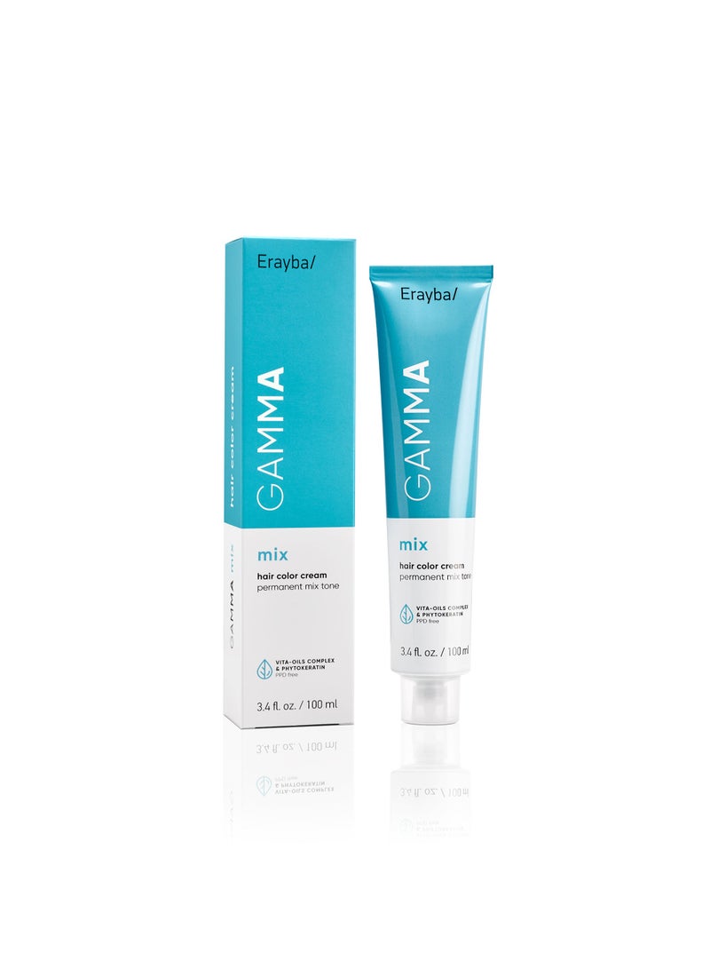 Erayba Gamma Mix Permanent Hair Dye100ml 0/10 Blue - Image 2