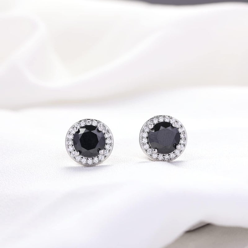 YOQUCOL 8MM Cubic Zirconia Crystal Clip On Stud Earrings Round Non Pierced Earrings for Women - Image 5