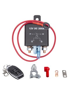 12V DC 200A  Remote Battery Disconnect Switch,Prevent Battery Drain Battery Switch Isolator On Off Wireless Remote Control for Car, Truck, RV