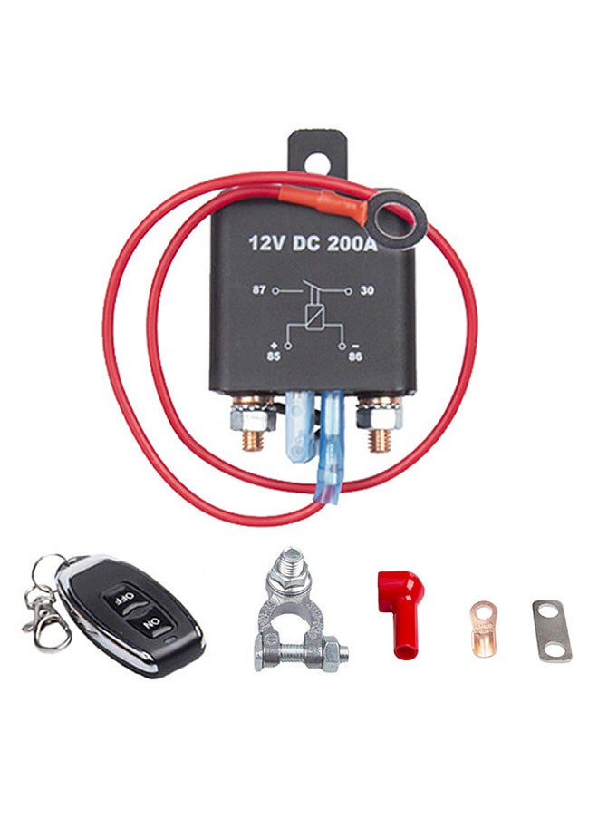 Generic - 12V DC 200A  Remote Battery Disconnect Switch,Prevent Battery Drain Battery Switch Isolator On Off Wireless Remote Control for Car, Truck, RV - Image 1