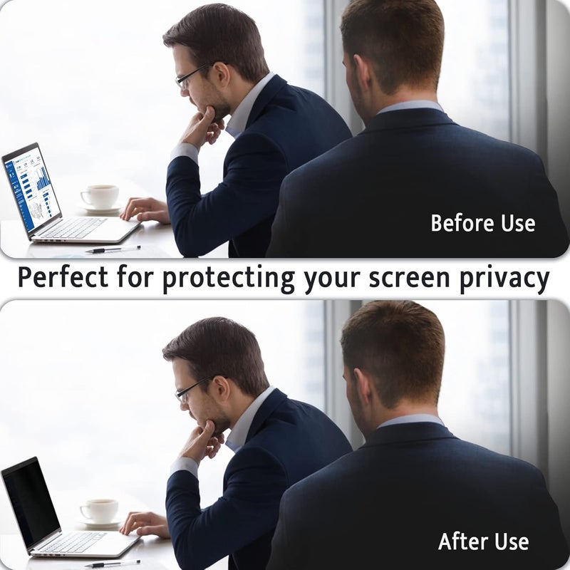 Peslv Privacy Screen MacBook Pro 15 Inch (2016-2019), Magnetic Removable Anti Blue Light Glare Peep Filter Black out Screen Protector for Mac 15In Laptop Model (A1707, A1990) - Image 4