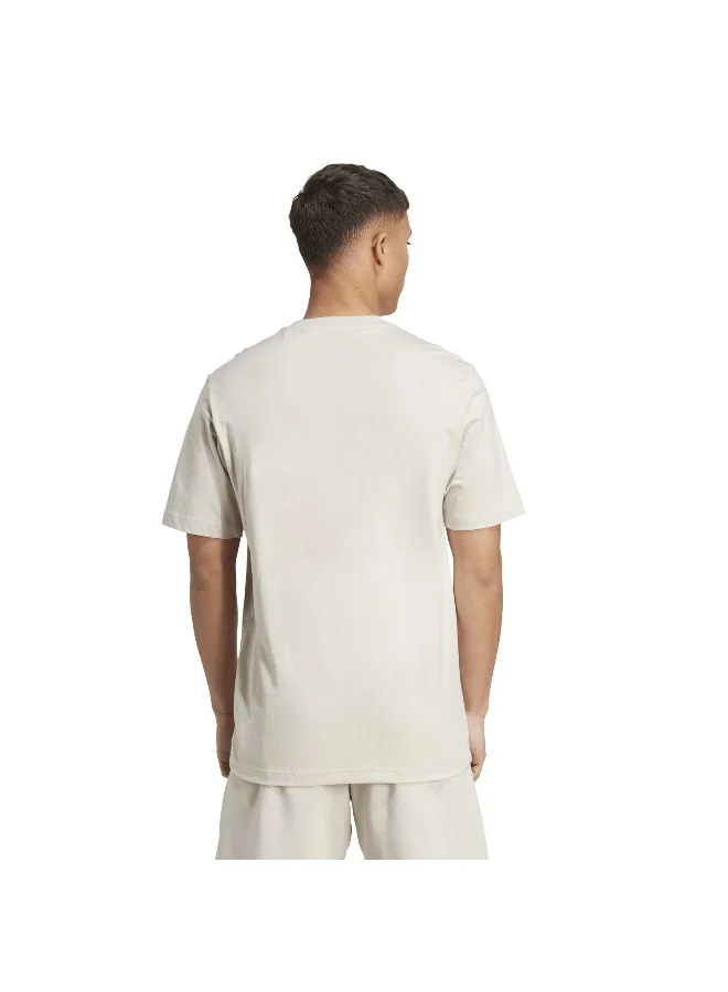 Adidas Adidas M Collegiate T Beige Graphic Tee (Short Sleeve) T-Shirts For Men