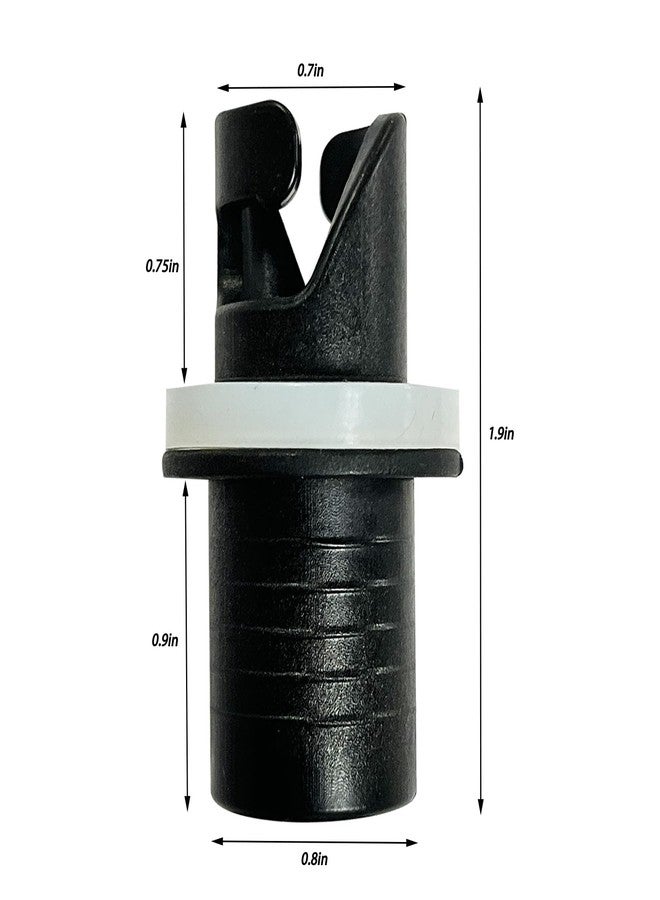 Rmannke Air Valve Adapter H-R Hose Adapter Paddle Board Air Pump Adapter HR Valve Adapter for Inflatables Foot Pump Kayak Air Valve Adapter (4/Pieces) - Image 2