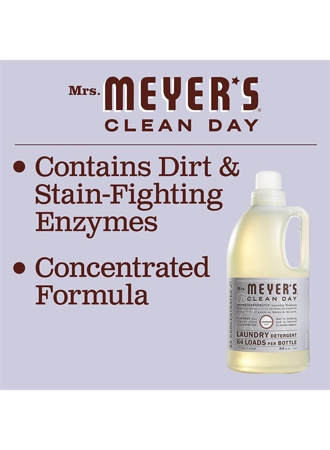Mrs. Meyer's Clean Day Liquid Laundry Detergent, Biodegradable Formula Infused with Essential Oils, Lavender, 64 oz (64 Loads) - Image 5
