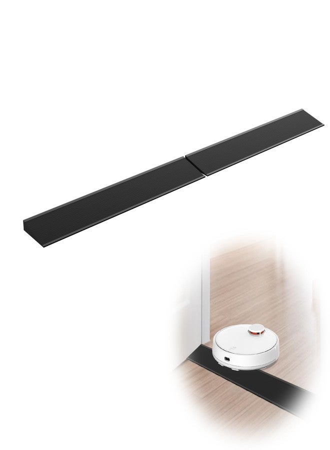 Boiarc Threshold Ramps for Doorways, Self-Adhesive Non-Slip Threshold Ramps for Wheelchairs for Home, Rubber Threshold Ramp for Scooter Stroller Mobility Access (0.6''Rise x 2.8 FT) - Image 1