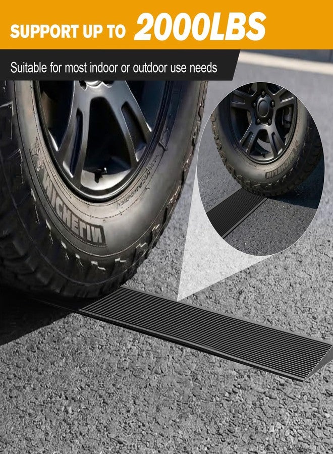 Boiarc Threshold Ramps for Doorways, Self-Adhesive Non-Slip Threshold Ramps for Wheelchairs for Home, Rubber Threshold Ramp for Scooter Stroller Mobility Access (0.6''Rise x 2.8 FT) - Image 4