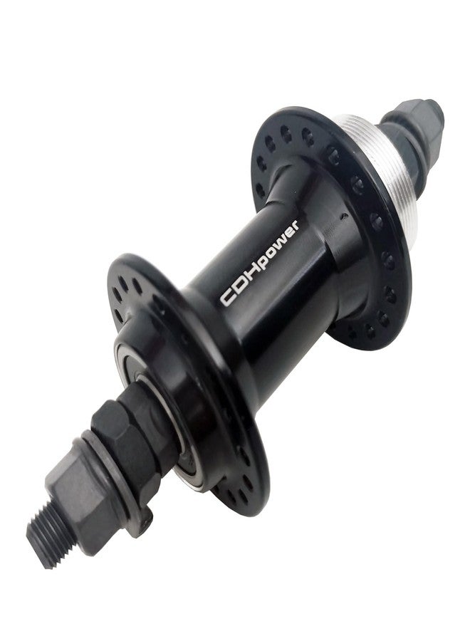 DONSP1986 Bicycle Wheel Part Bicycle Front Hub 36 Hole, Alum Alloy, 100mm Width, Bike Front hub (Black, 36H) - Image 1