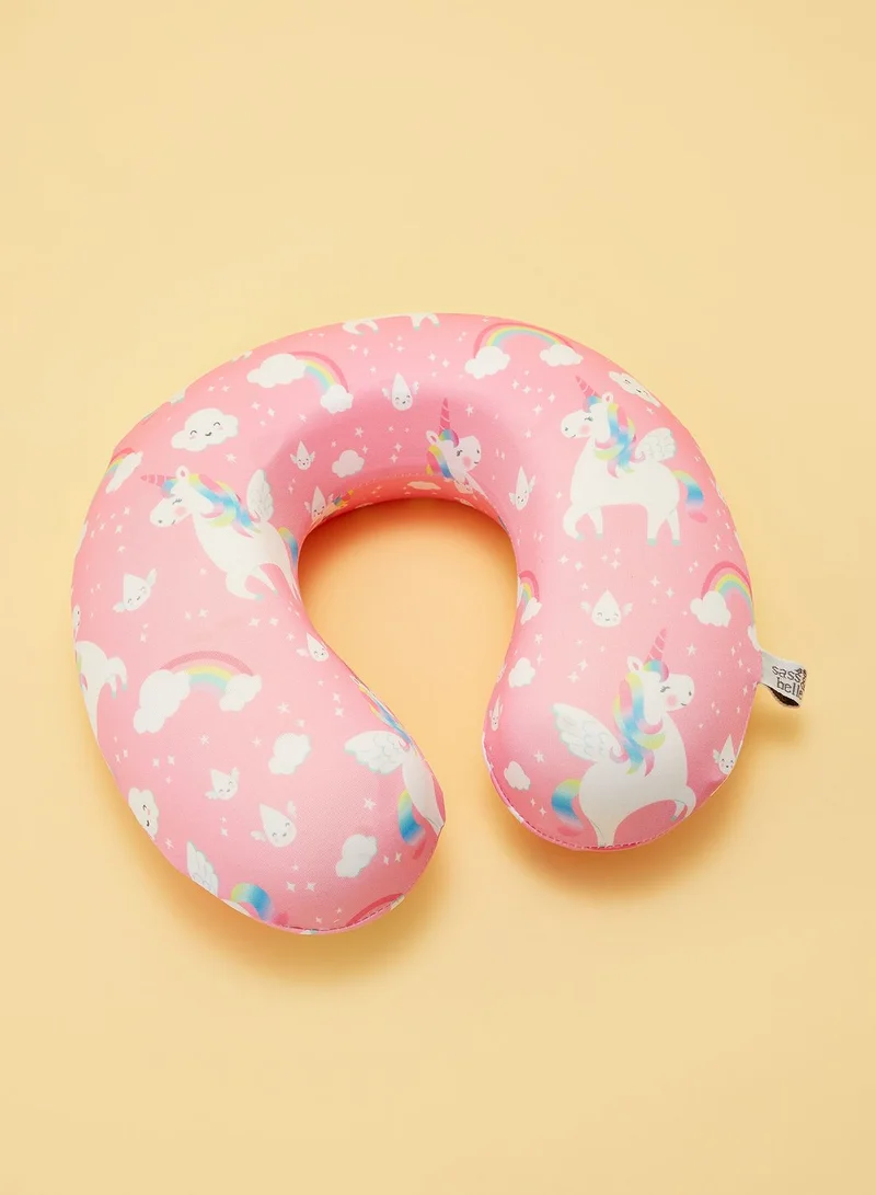 Sass & Belle Rainbow Unicorn Travel Neck Pillow