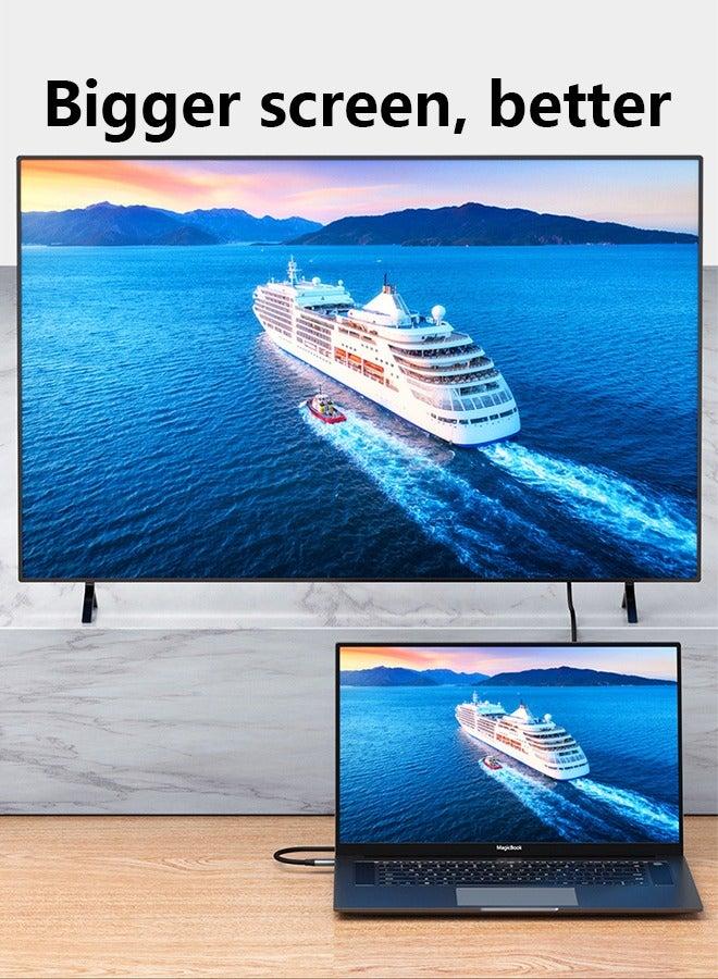 إيفركين محول من النوع C إلى HDMI 1.8M، كابل USB 3.1 USB C إلى HDMI، متوافق مع التلفزيون، سلسلة iPhone 15، iPad 10/Pro/Air/Mini، سلسلة Samsung S24/S23 Series/Galaxy Z، MacBook Pro، Dell XPS، Huawei P60 طليعة - Image 3