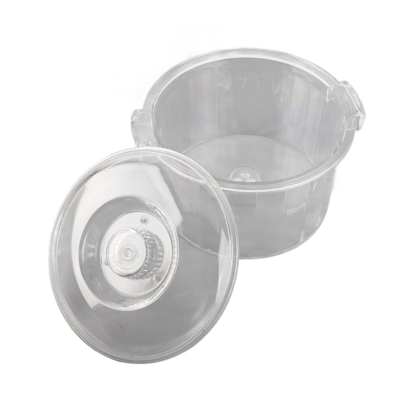 Transparent Plastic Polishing Drum Tumbler Polisher Jewelry Tool Lightweight Portable Easy Installation - Image 2