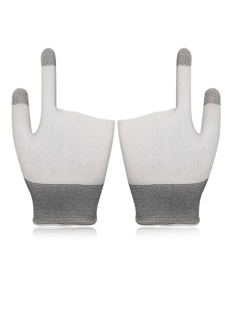 SYOSI E-Sports Gaming Gloves, Gaming Finger Sleeves, Anti-Sweat Breathable, Thumb Sleeves for Highly Sensitive Nano-Silver Fiber Material + Nylon, for Touch Screen for PUBG Mobile Phone Games Accessories - Image 1