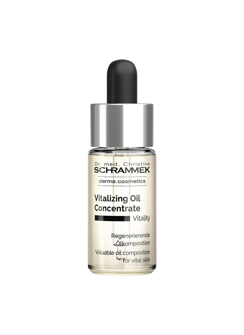 Schrammek - Vitalizing Oil Concentrate  Nourishing Facial Oil with Argan Apricot Kernel Macadamia  Hydrating  Revitalizing Skin Care  Dr Schrammek - Image 1