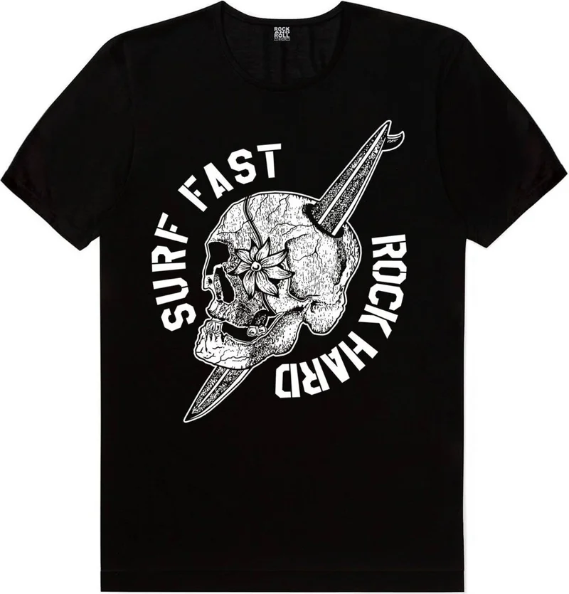 روك اند رول Biker Skull, Metallica Skull, Surf Skull Women's 3-Piece Eco Pack T-Shirt