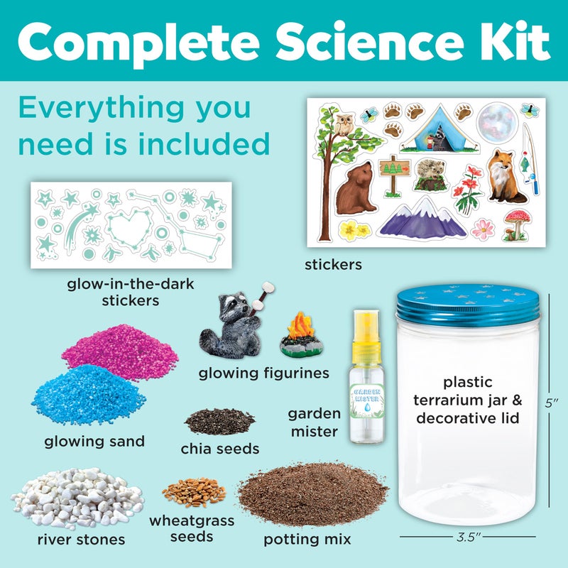 Creativity for Kids Grow 'N Glow Terrarium Kit - Educational Science Kits| Holiday Stocking Stuffers for Kids Gifts for Boys and Girls| Craft and STEM Projects (Ages 6+) - Image 3