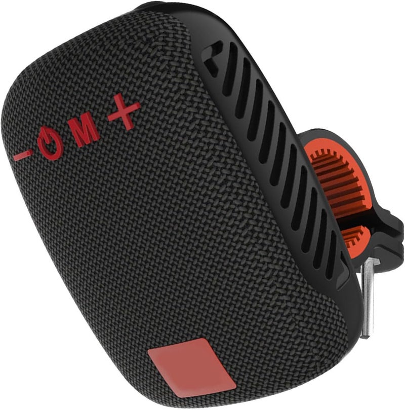 Wisoqu Speaker, Hands Calls Answering Portable Waterproof Speaker for Cycling Hiking, Long Battery Life, Compact and Stylish Portable Design (Black) - Image 2