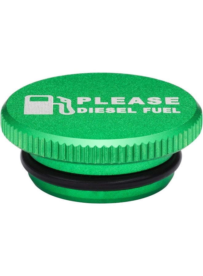 DEF Billet Aluminum Green Fuel Cap for Dodge Ram Cummins with Magnetic (2013-2017) - Image 1