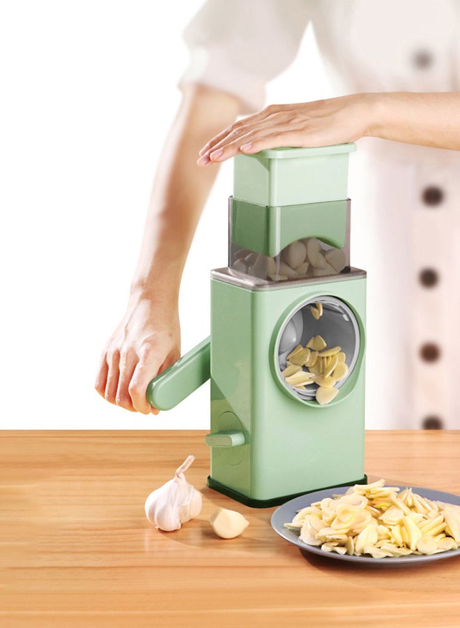 DPT Vegetables and fruit slicer, Manual Vegetables slicer, Green, Size 13.5*9.5*28.5 Cm - Image 5